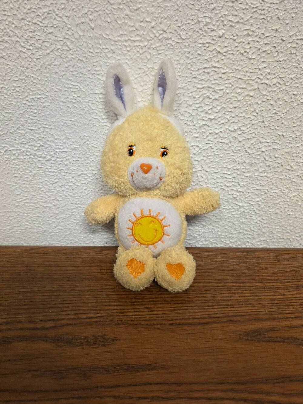 Vintage Plush Care Bears Funshine Bear Bunny 8" Stuffed Animal